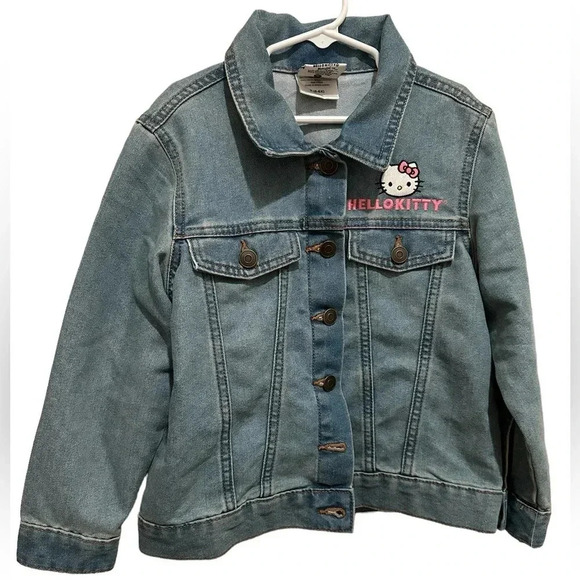 Hello Kitty and Friends Girls Denim Jacket - Picture 1 of 4